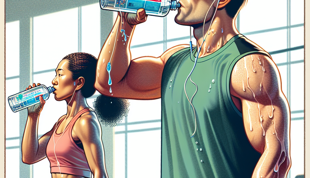 Importance of hydration with bactericidal water injections during physical activity