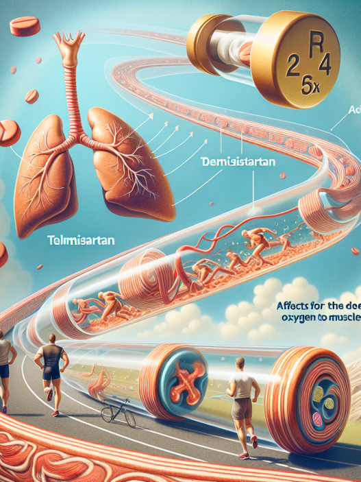The effects of telmisartan on oxygen delivery to muscles during exercise