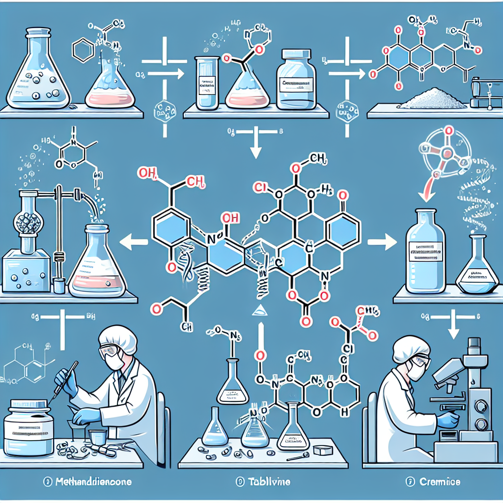Synthesis pathway of methandienone compresse