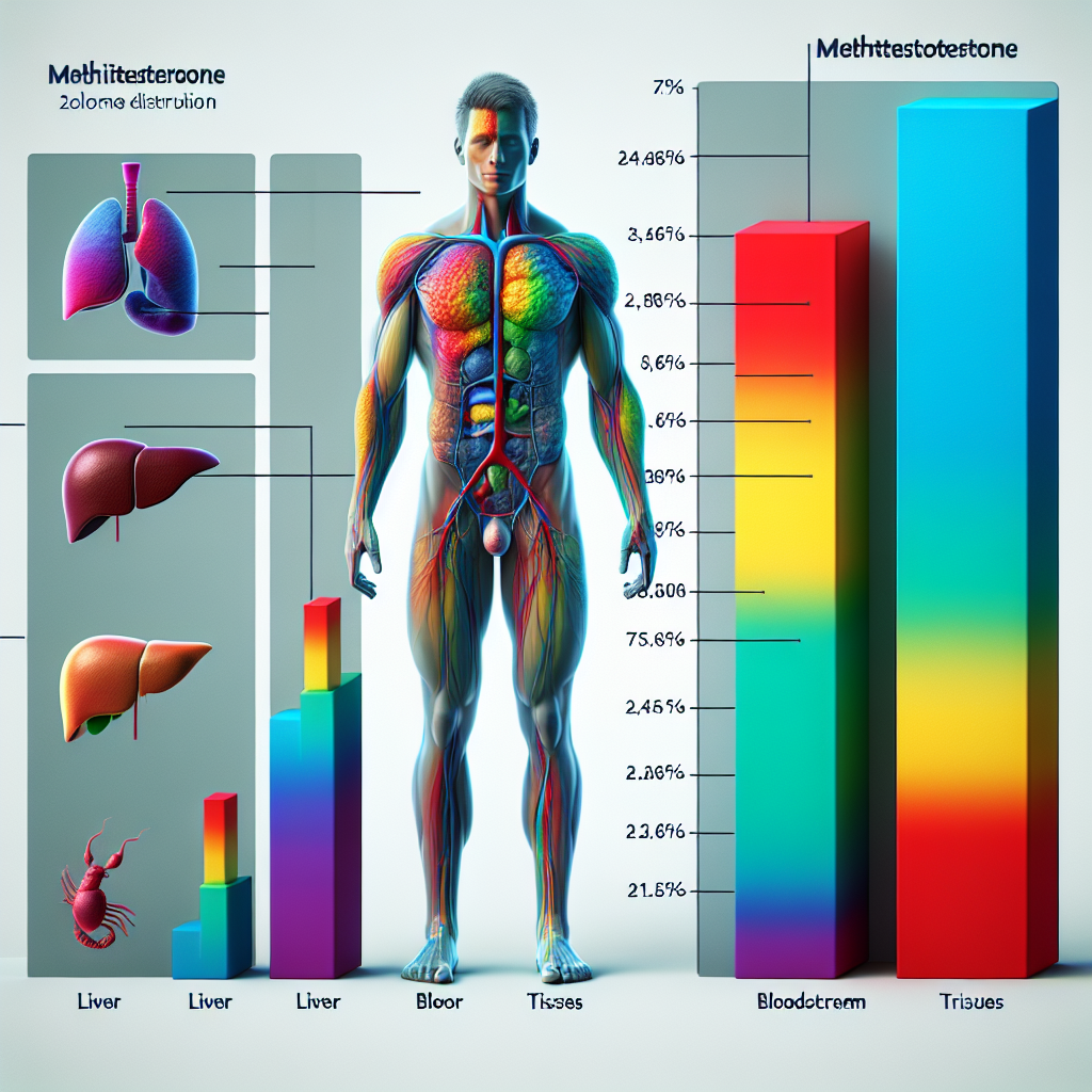 Volume of distribution of methyltestosterone