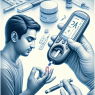 Blood glucose monitoring with sintol